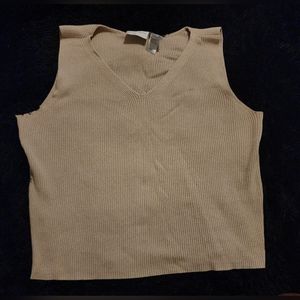 Liz Claiborne Loose Ribbed Tank Top